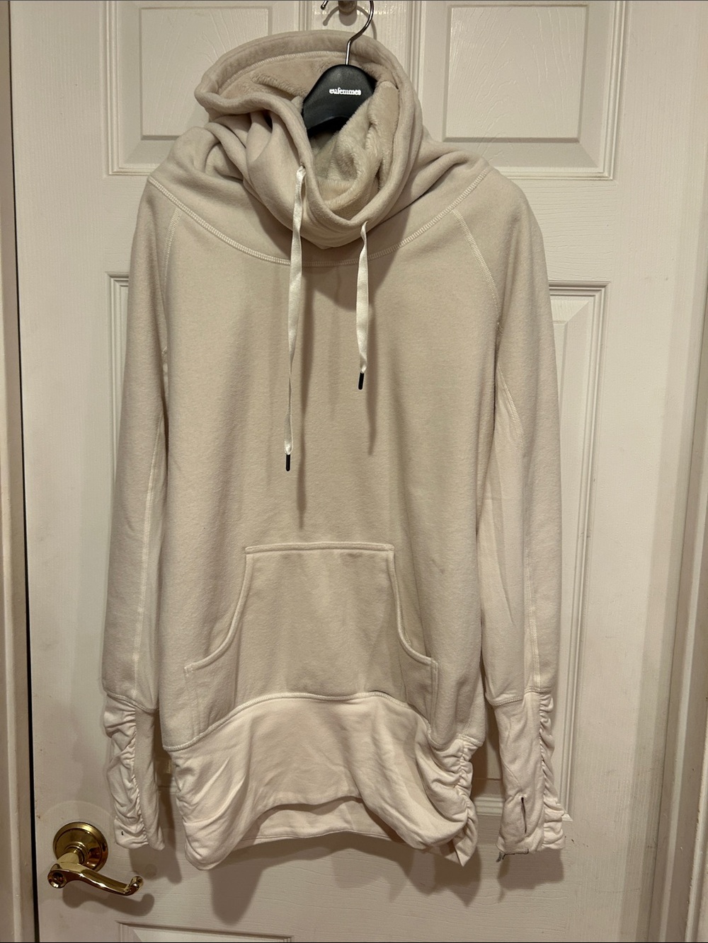 lululemon athletica Cream Cowl Neck Pullover